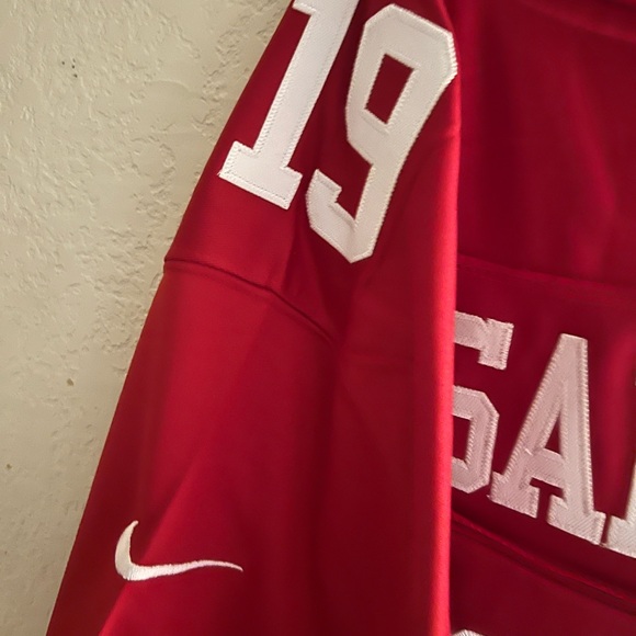 NWT UNISEX SMALL DEEBO SAMUEL NIKE NFL RED & WHITE JERSEY #19 - Picture 6 of 10